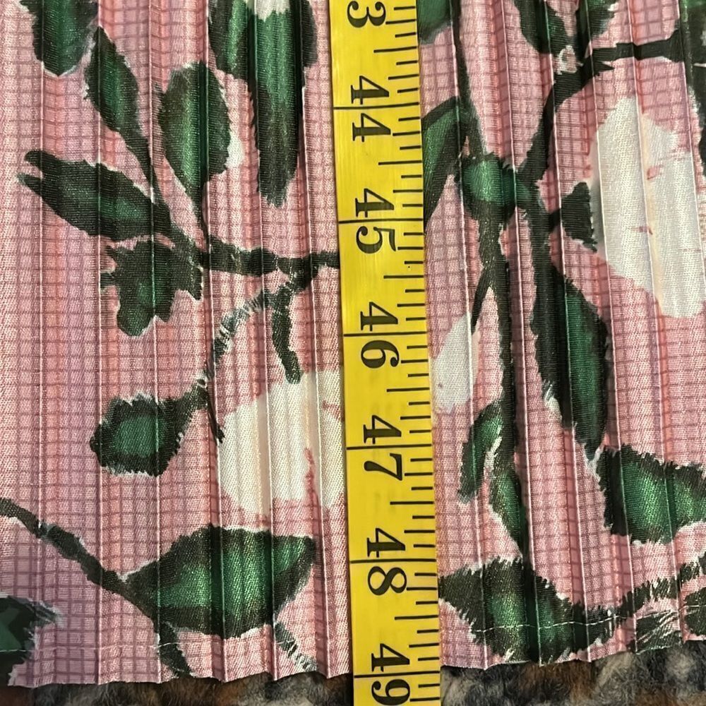 Zara Printed Pleated Multi Print Floral Contemporary Feminine Cottage Core Dress - Picture 13 of 16